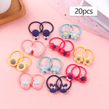 Elastic Hair Bands Set Flower Hair Ring