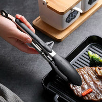 Kitchen Cooking Tongs Stainless Steel Salad Tongs BBQ Grill