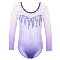 Leotard Long Sleeve Red Color Gymnastics