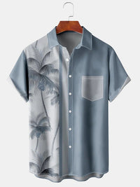 Men Hawaiian Shirt Casual  Coconut