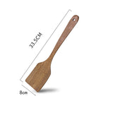 1PC Thailand Teak Natural Wood Tableware Spoon