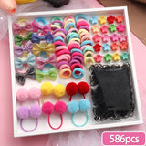 Elastic Hair Bands Set Flower Hair Ring