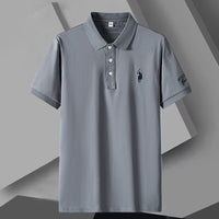 Polo Shirts Men Lapel Casual Fashion Short Sleeve Men Polos