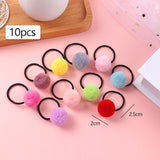 Elastic Hair Bands Set Flower Hair Ring