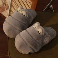 Winter Women's Slippers House Furry Men Home