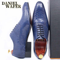 Men Shoes Snake Skin