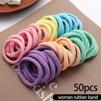 Elastic Hair Bands Set Flower Hair Ring