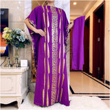 New Abaya African Dubai Turkey Dresse With Scarf High Quality