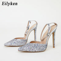 Women Party High Heels Sandals Gold Silver Shoes