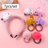 Elastic Hair Bands Set Flower Hair Ring