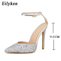 Women Party High Heels Sandals Gold Silver Shoes