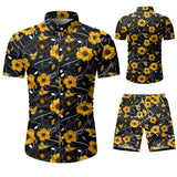 Shirt Shorts Set Fashion Men