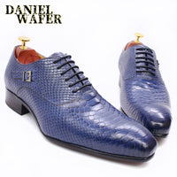 Men Shoes Snake Skin