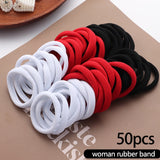 Elastic Hair Bands Set Flower Hair Ring