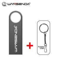 WANSENDA Key Chain USB Flash Drive 8GB 16GB 32GB Metal Pen Drive