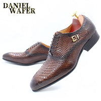 Men Shoes Snake Skin