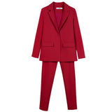 Work Pantsuits OL 2 Piece Set For Women Business Interview