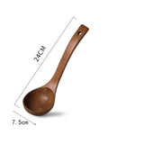 1PC Thailand Teak Natural Wood Tableware Spoon