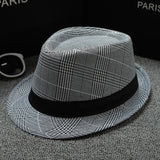 Fedoras Top Jazz Plaid Hat Spring Summer