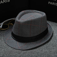 Fedoras Top Jazz Plaid Hat Spring Summer