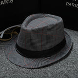 Fedoras Top Jazz Plaid Hat Spring Summer