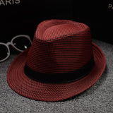 Fedoras Top Jazz Plaid Hat Spring Summer