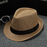 Fedoras Top Jazz Plaid Hat Spring Summer