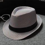 Fedoras Top Jazz Plaid Hat Spring Summer