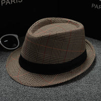 Fedoras Top Jazz Plaid Hat Spring Summer